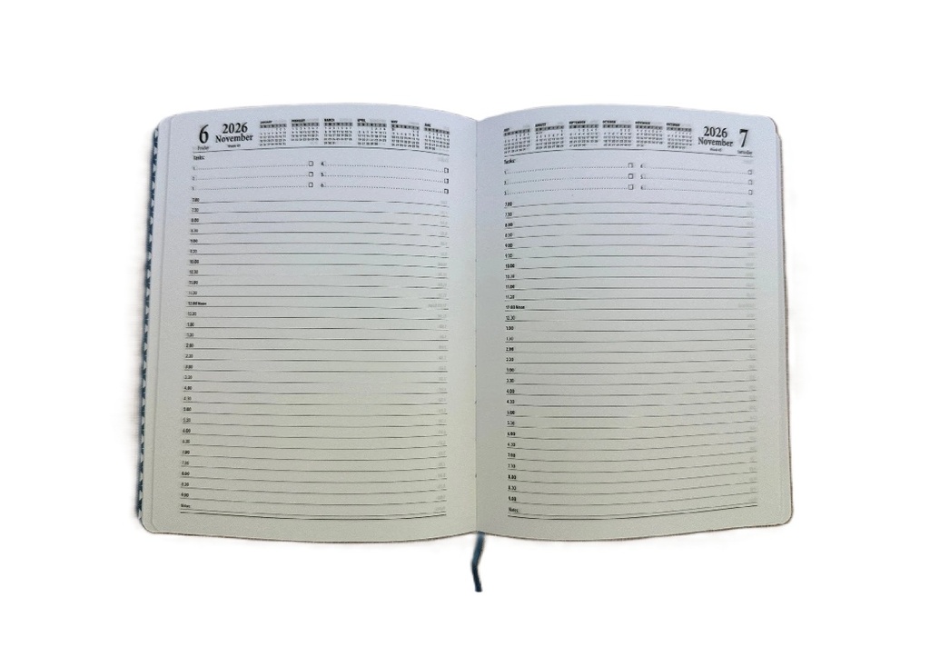 2026 - 2027 Financial Year Diary - A4 Day-To-A-Page (DTP) Black