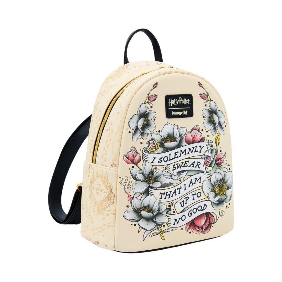 Harry Potter - Marauder's Map Floral Mini Backpack - Loungefly
