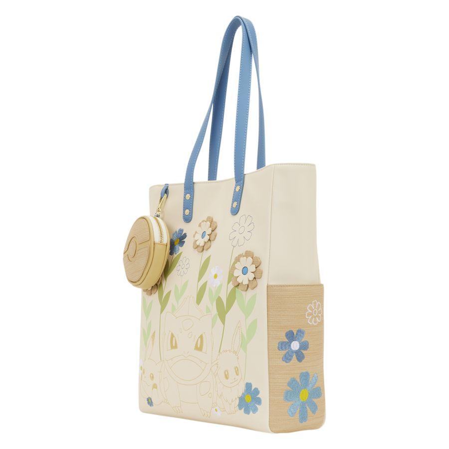 Pokemon - Floral Tote Bag with Coin Bag - Loungefly
