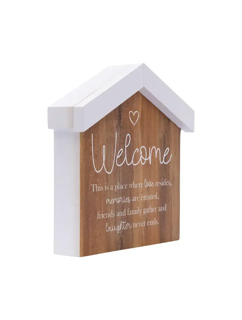 Saddle & Bloom Welcome Blockword