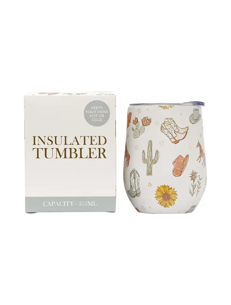Saddle & Bloom Insulated Wine Tumbler 
