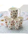 Saddle & Bloom Bamboo Melamine Cup & Jug Set