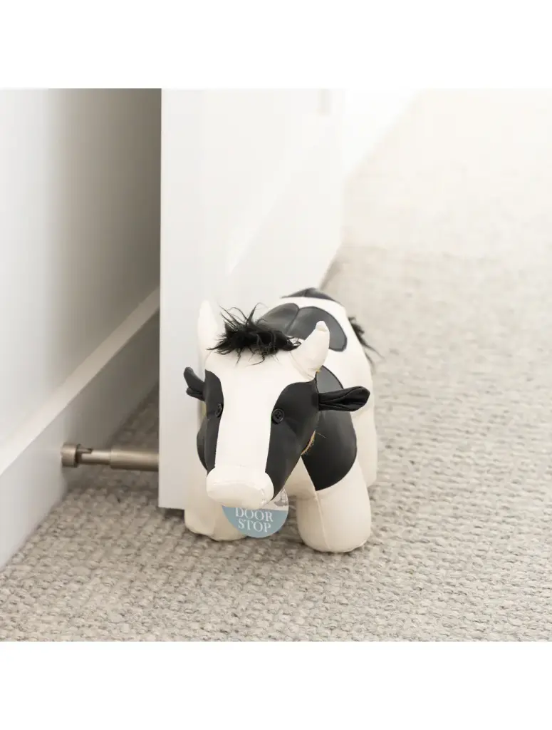 Saddle & Bloom Cow Door Stop