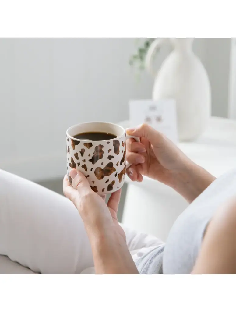 Saddle & Bloom Cow Mug