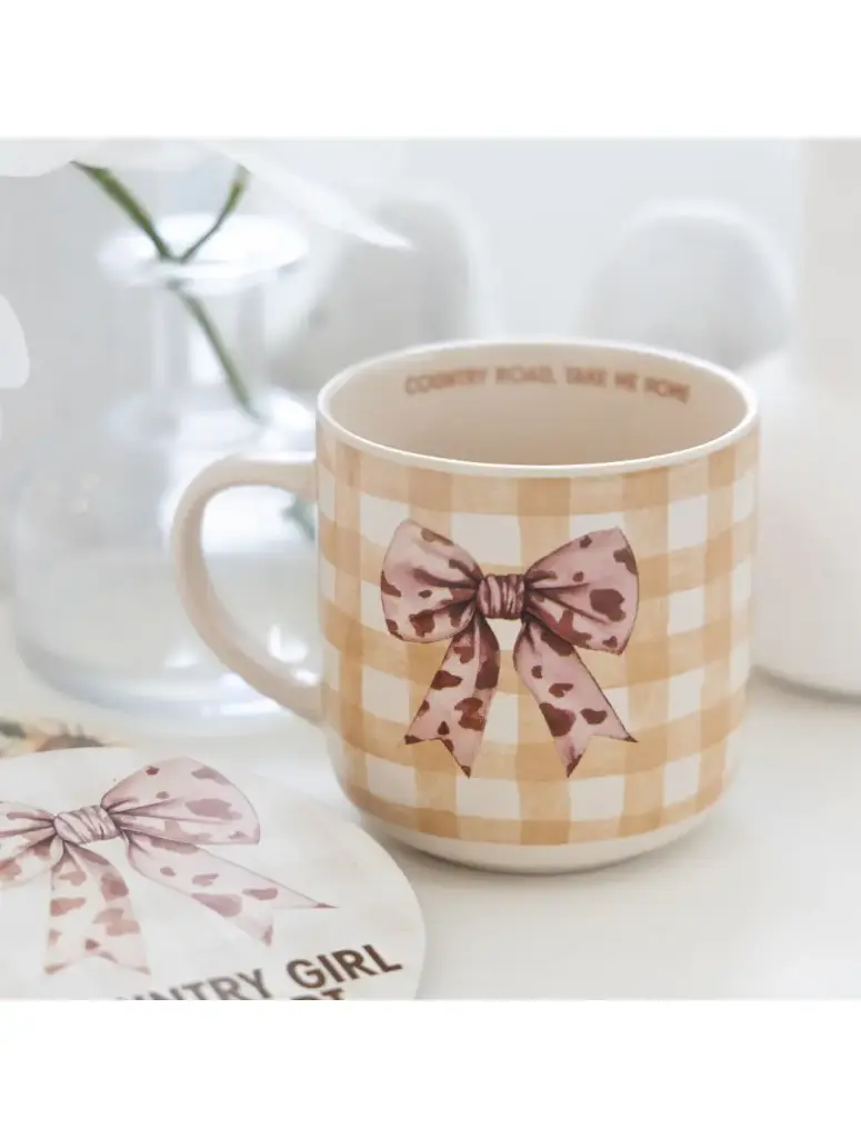 Saddle & Bloom Bow Mug