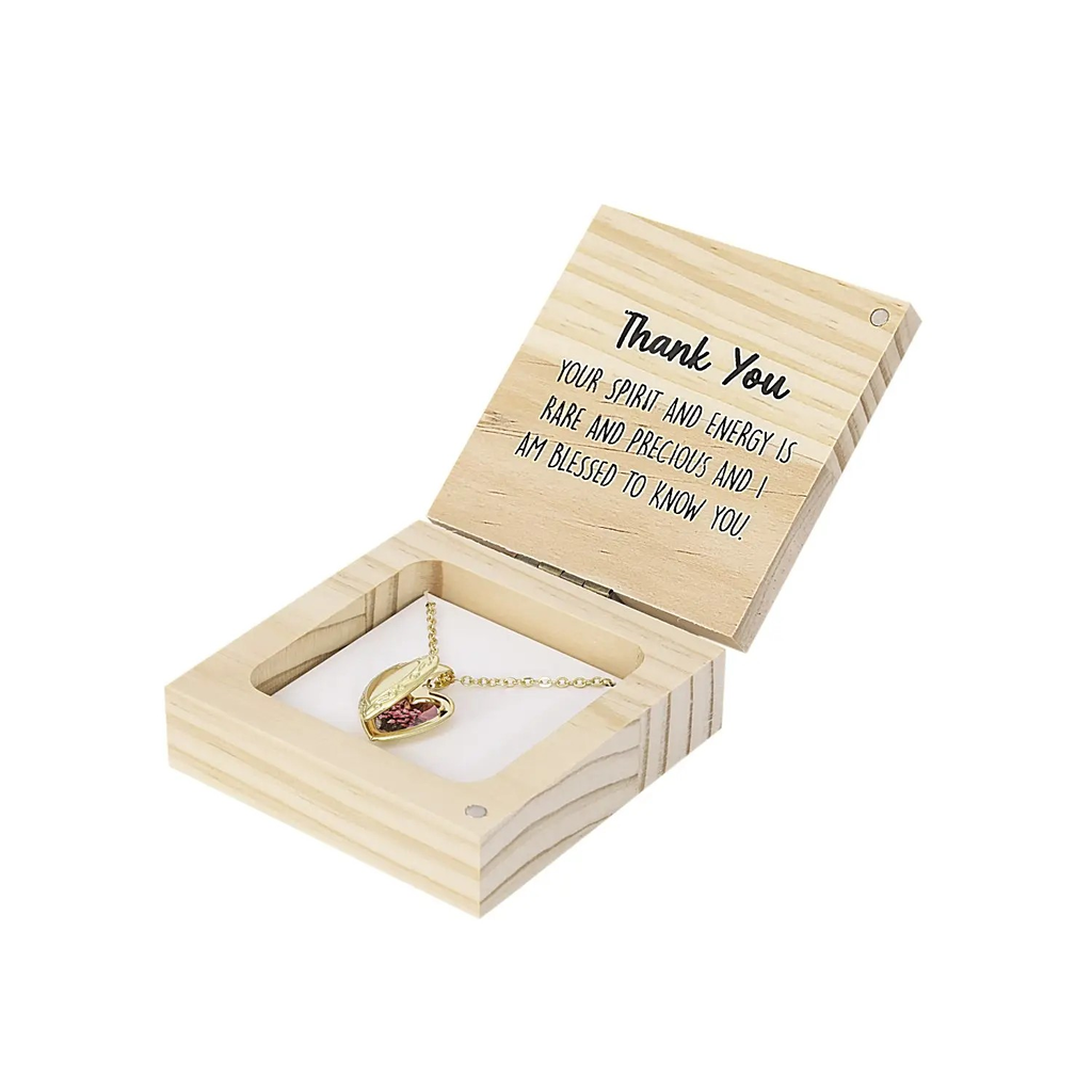 Heart & Soul Thank You Locket Necklace