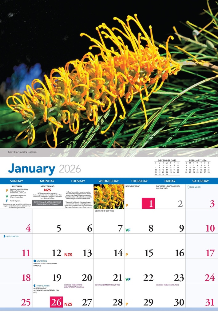 2026 Calendars Wildflowers Australia - Bartel