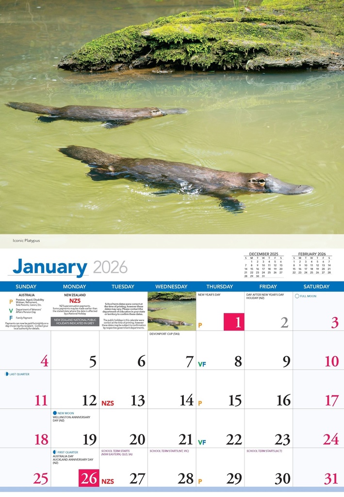 2026 Calendars Wildlife Of Australia - Bartel 
