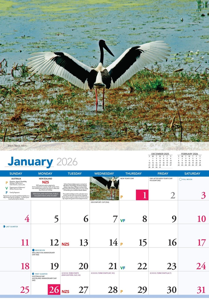 2026 Calendars Birds Of Australia - Bartel