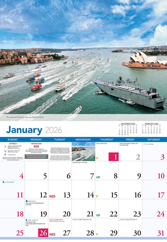 2026 Calendar Spectacular Sydney - Bartel