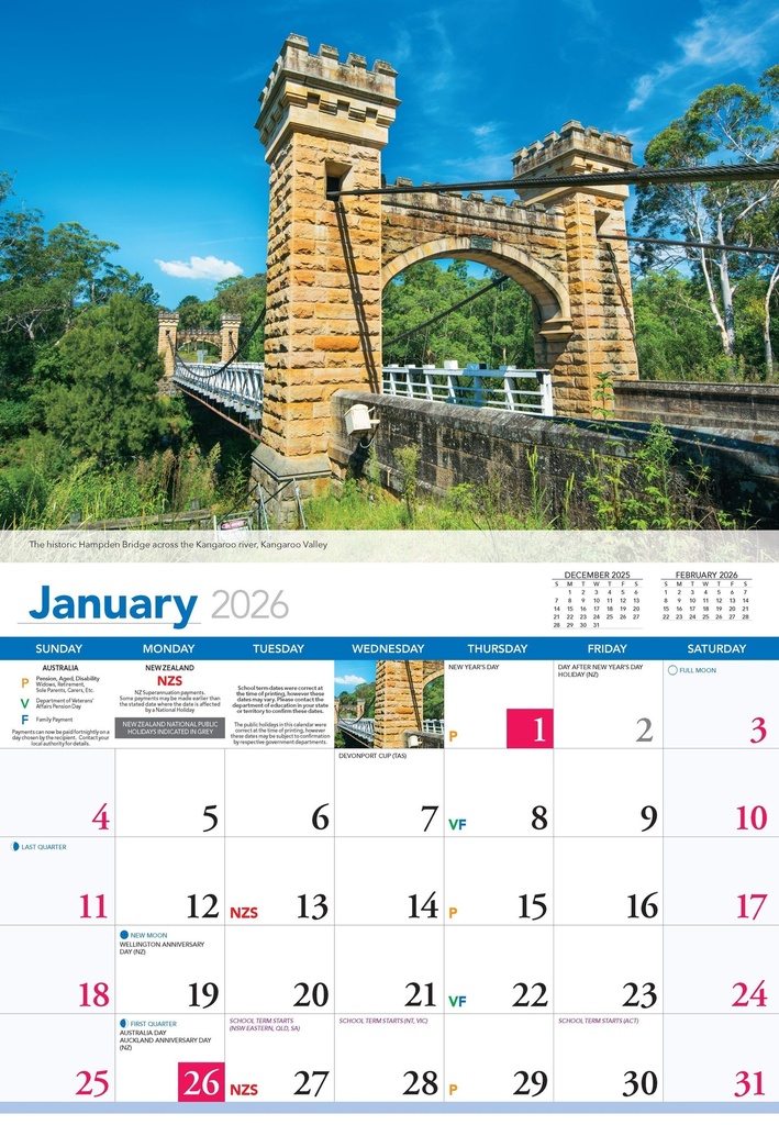 2026 Calendar South Coast New South Wales - Bartel