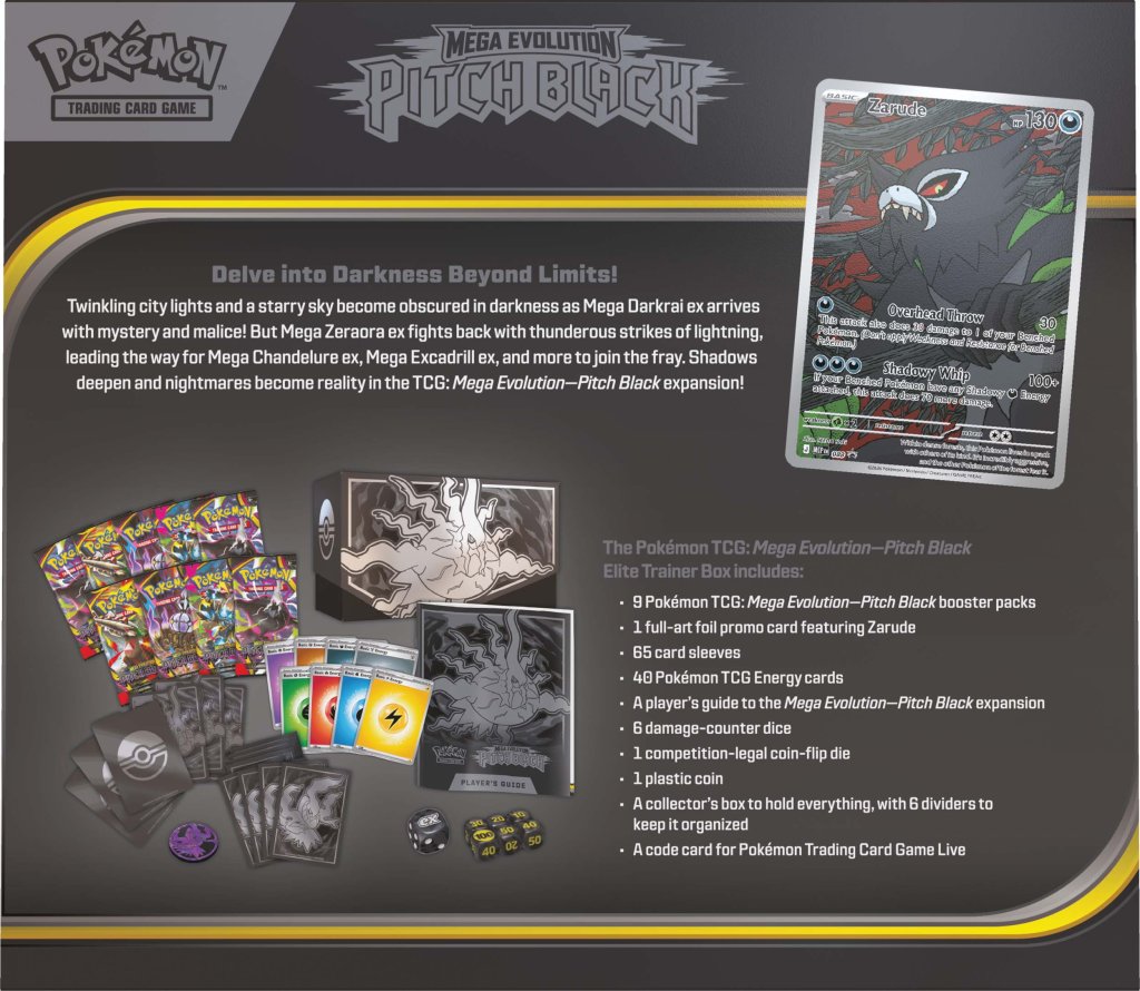 Pokémon TCG: Mega Evolution 5 Pitch Black Elite Trainer Box