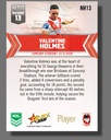 Select Australia 2026 NRL Hilites Round 13 Card Valentine Homes St. George Illawarra Dragons