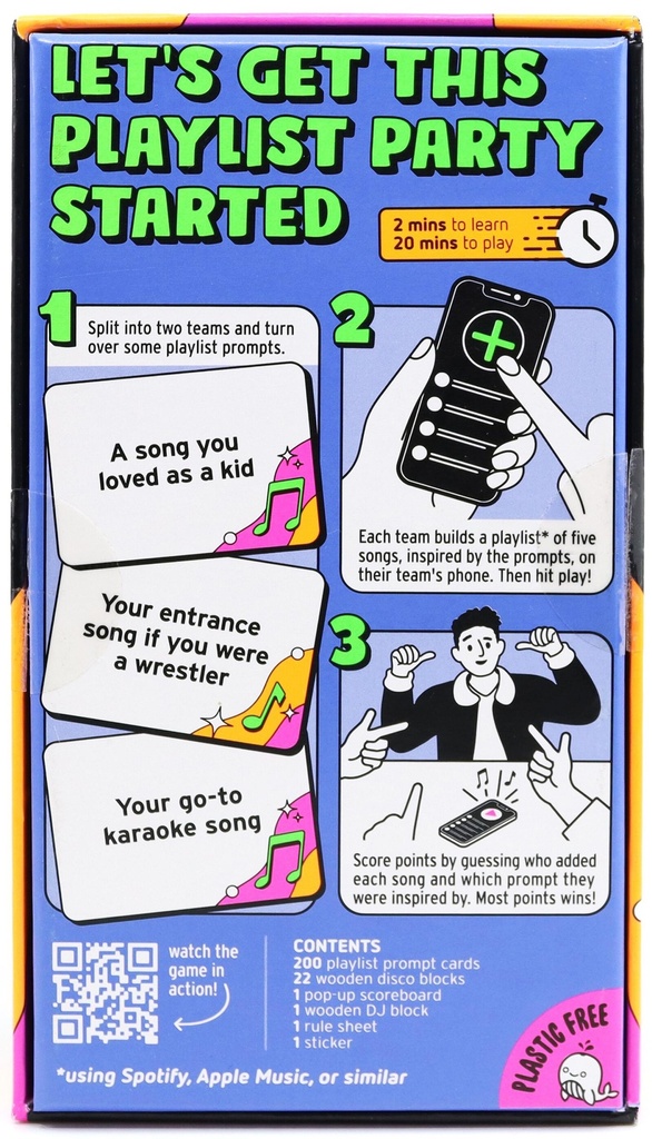 Add to Playlist Card Game