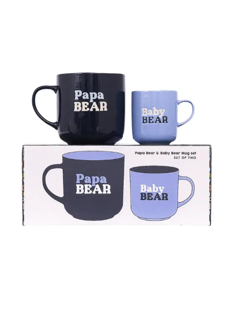 Father's Day Papa Bear and Baby Bear Mug Set