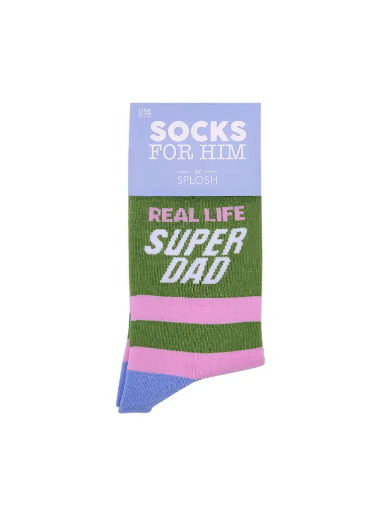 Father's Day Super Dad Socks