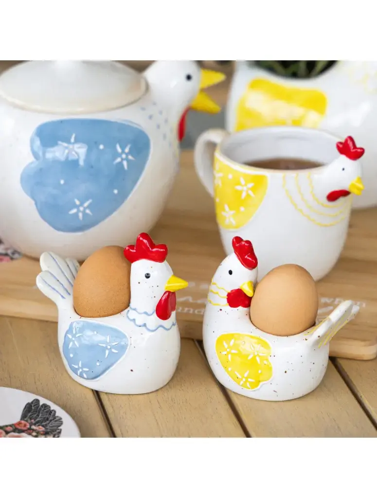 Henhouse Blue Egg Cup