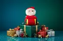 Hallmark Santa in Sleigh Zip-Along Plush Toy