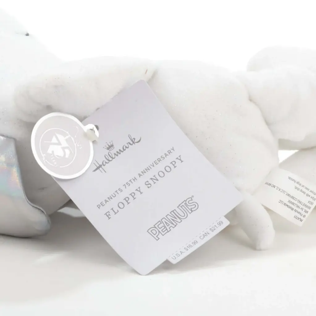 Hallmark Peanuts 75th Anniversary Floppy Snoopy Plush