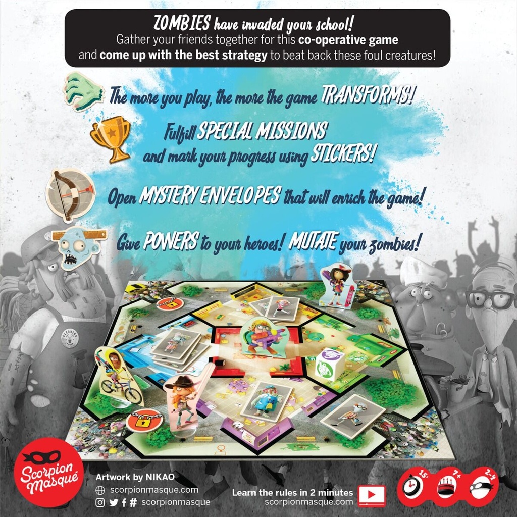Zombie Kids Evolution Board Game