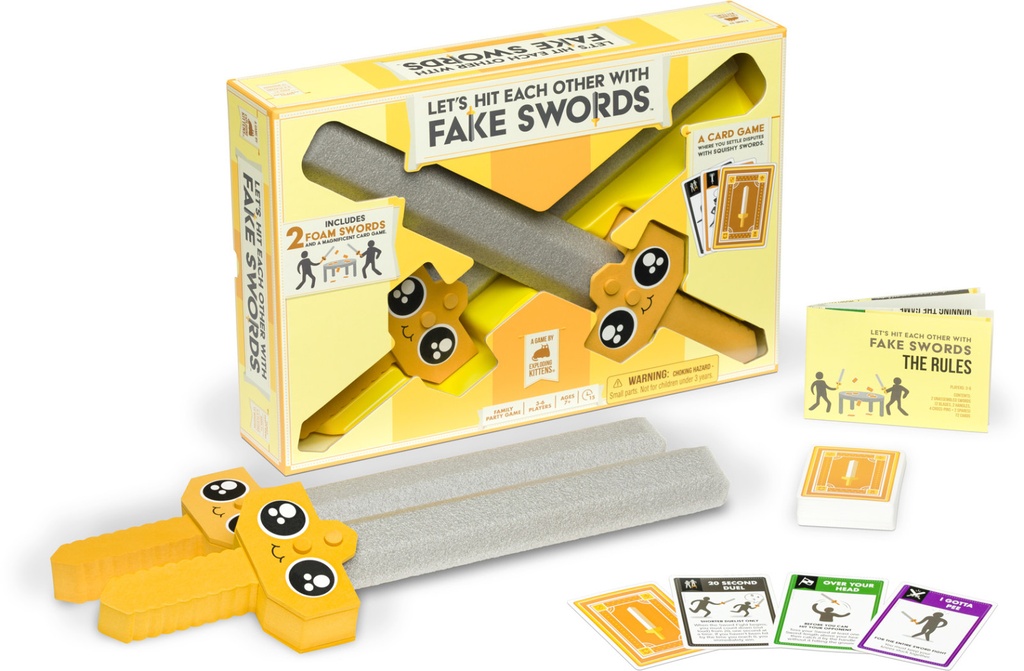 Let's Hit Each Other With Fake Swords Game - By Exploding Kittens