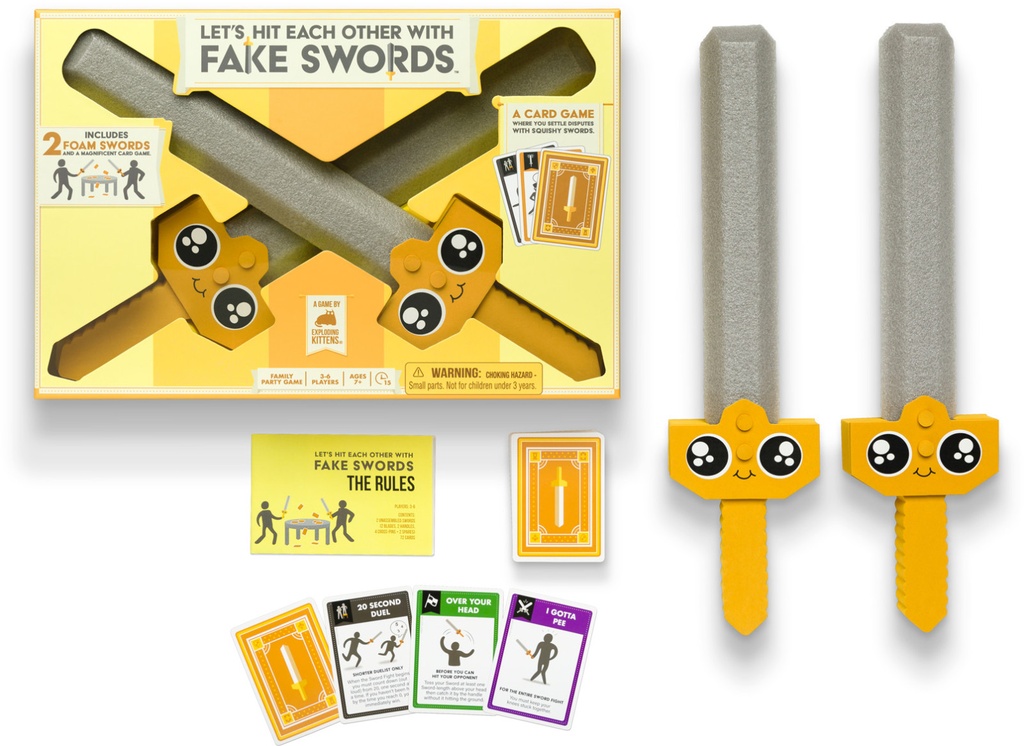 Let's Hit Each Other With Fake Swords Game - By Exploding Kittens