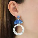 KiKi Silver Blue Drop Earrings