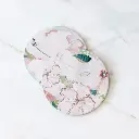 Love, Vera Clay Floral Ceramic Coaster