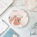 Love, Vera Woman Ceramic Coaster 