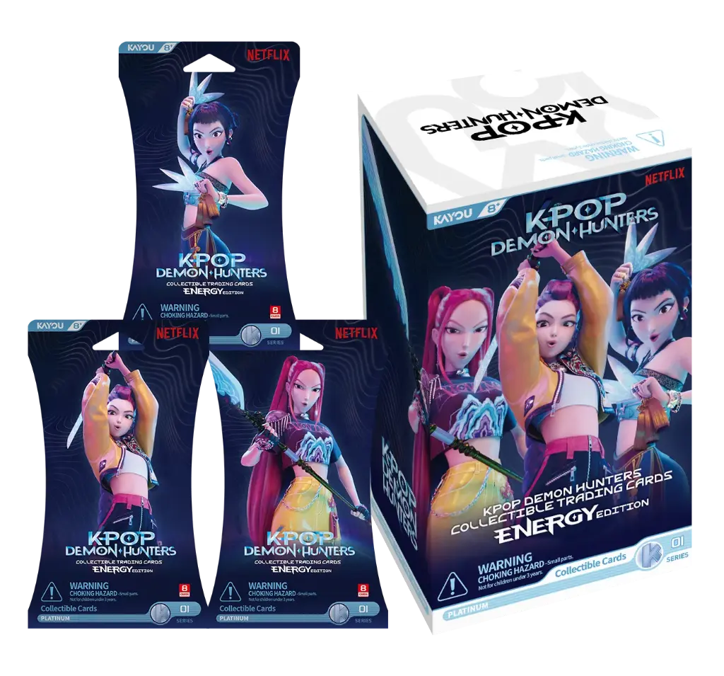 Kayou KPop Demon Hunters Collectible Trading Cards - Energy Edition Series 1 Sealed Box (12 packs)