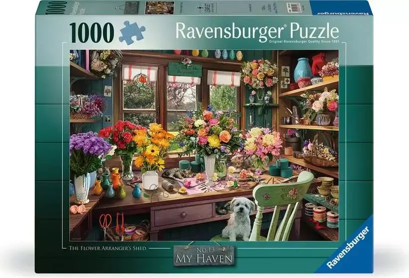 My Haven No.13: The Flower Arrangers Shed 1000pc Puzzle - Ravensburger