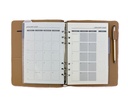 2027 Diary A5 Week-To-View (WTV) Slim Spiral Organiser with Pen - Stormy Blue
