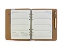 2027 Diary A5 Week-To-View (WTV) Slim Spiral Organiser with Pen - Stormy Blue