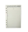 2027 Diary and Organiser A5 Day-To-A-Page (DTP) Refill