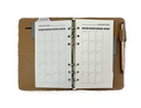2027 Diary B6 Week-To-View (WTV) Slim Spiral Organiser with Pen - Black