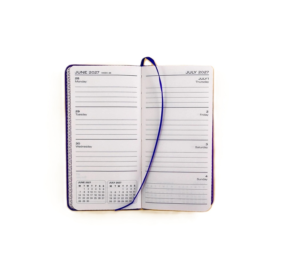 2027 Diary Week-To-View (WTV) Slim with Pen - Purple