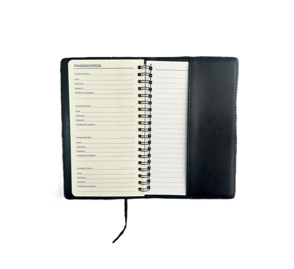 2027 Diary Week-To-View (WTV) Slim Spiral - Black
