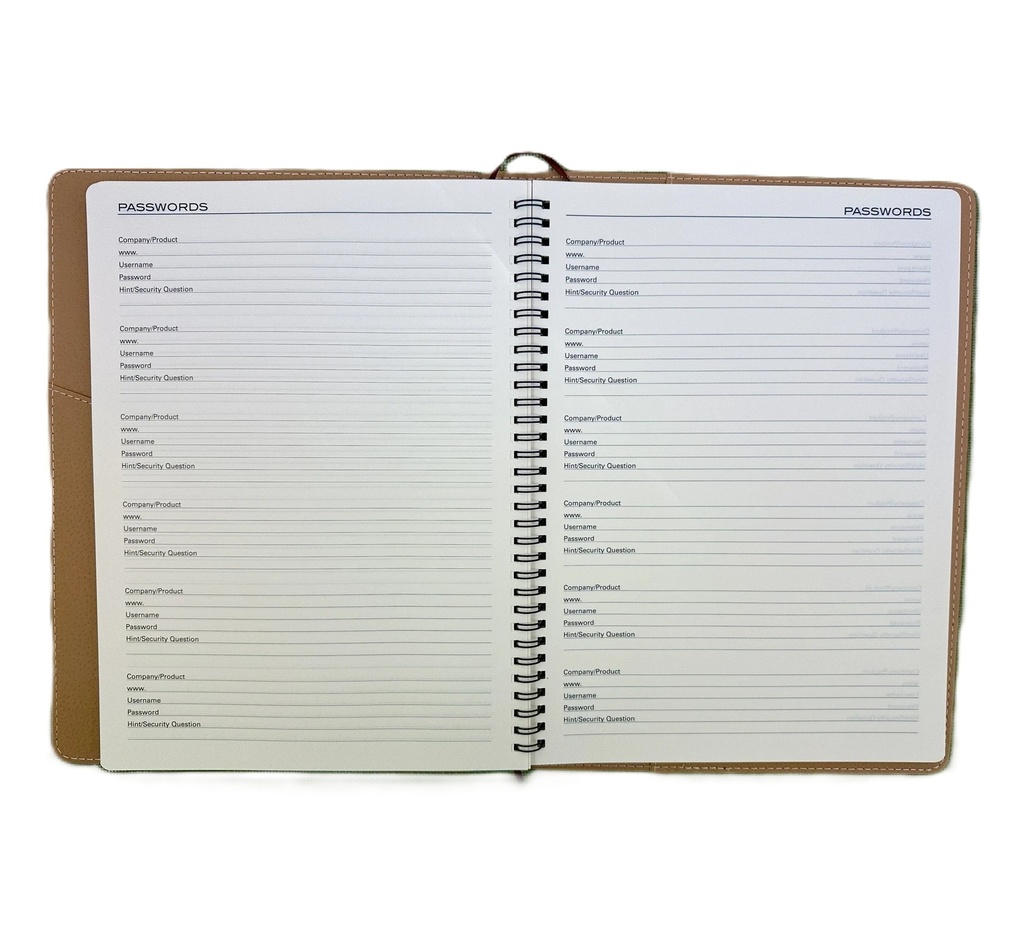 2027 Diary A4 Week-To-View (WTV) Chocolate