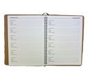 2027 Diary A4 Week-To-View (WTV) Chocolate