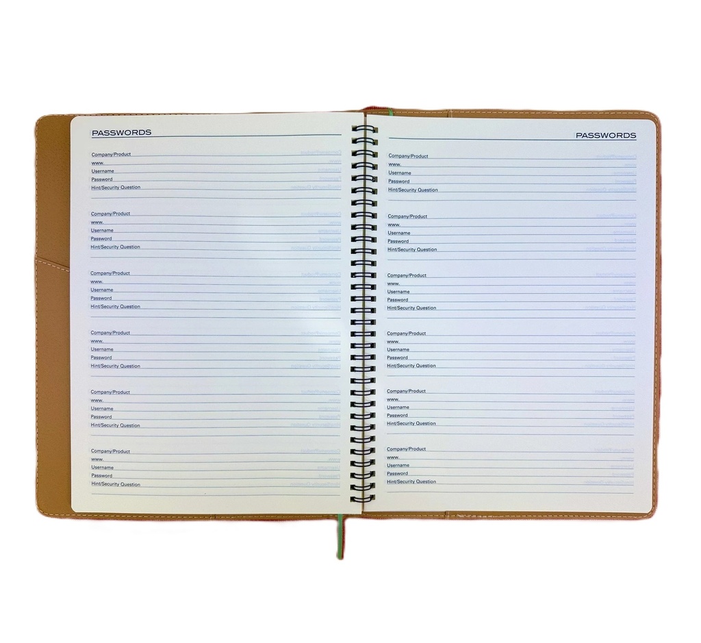 2027 Diary A4 Week-To-View (WTV) Olive