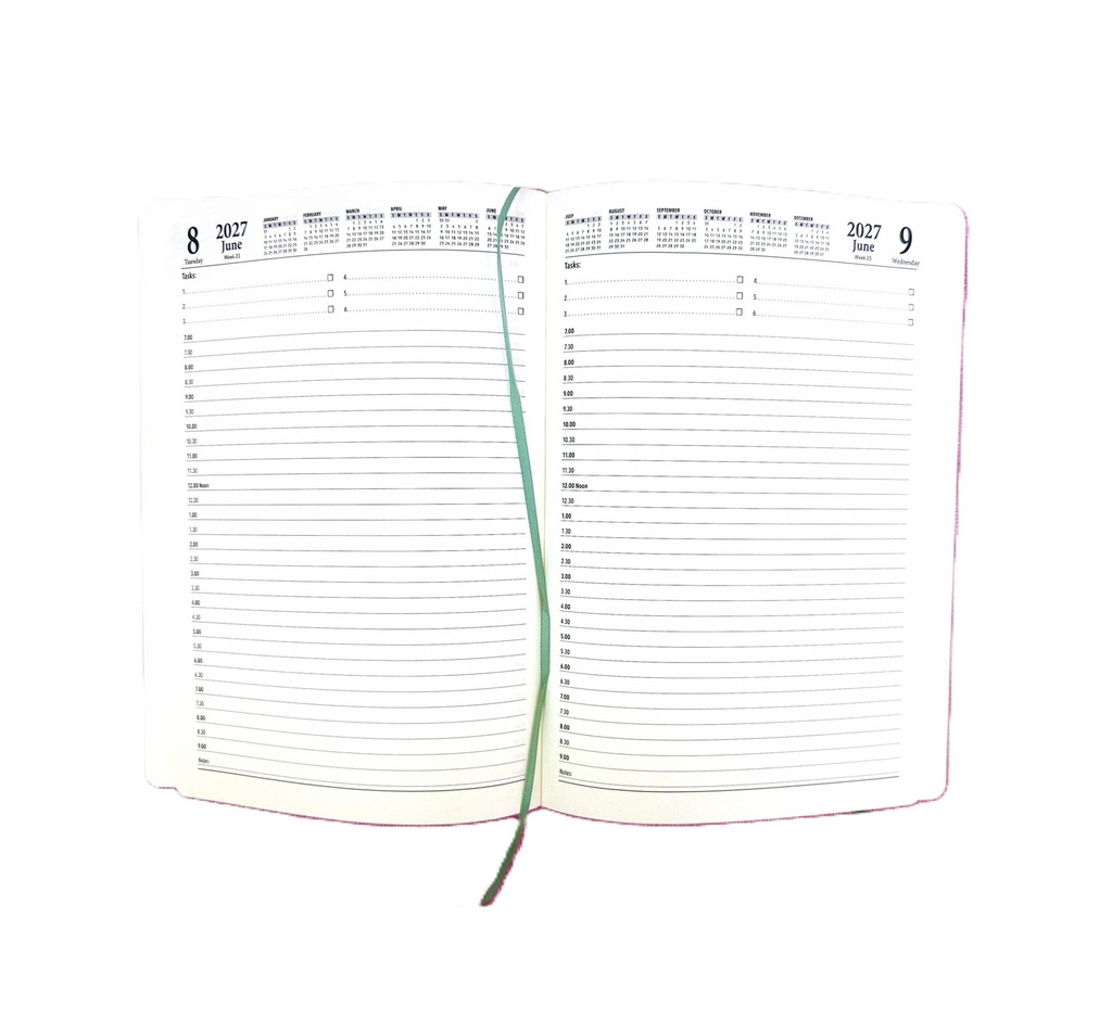 2027 Diary A5 Day-To-A-Page (DTP) Olive