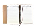 2027 Diary A5 Day-To-A-Page (DTP) Spiral Chocolate