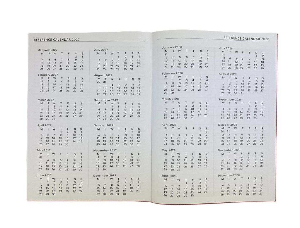 2027 Diary Planner A4 Month-To-View (MTV) Indigo 