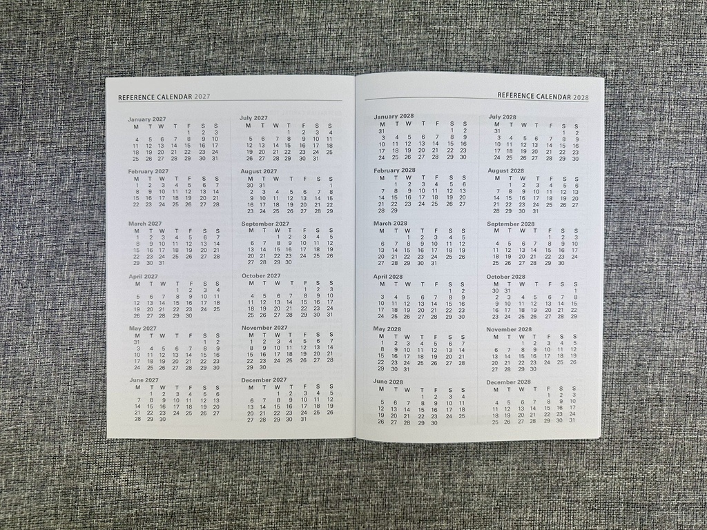 2027 Diary Planner A5 Month-To-View (MTV) Navy 