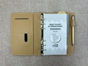 2027 Diary B6 Week-To-View (WTV) Slim Spiral Organiser with Pen - Croc Tan