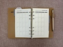 2027 Diary B6 Week-To-View (WTV) Slim Spiral Organiser with Pen - Croc Tan