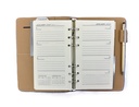 2027 Diary B6 Week-To-View (WTV) Slim Spiral Organiser with Pen - Croc Tan