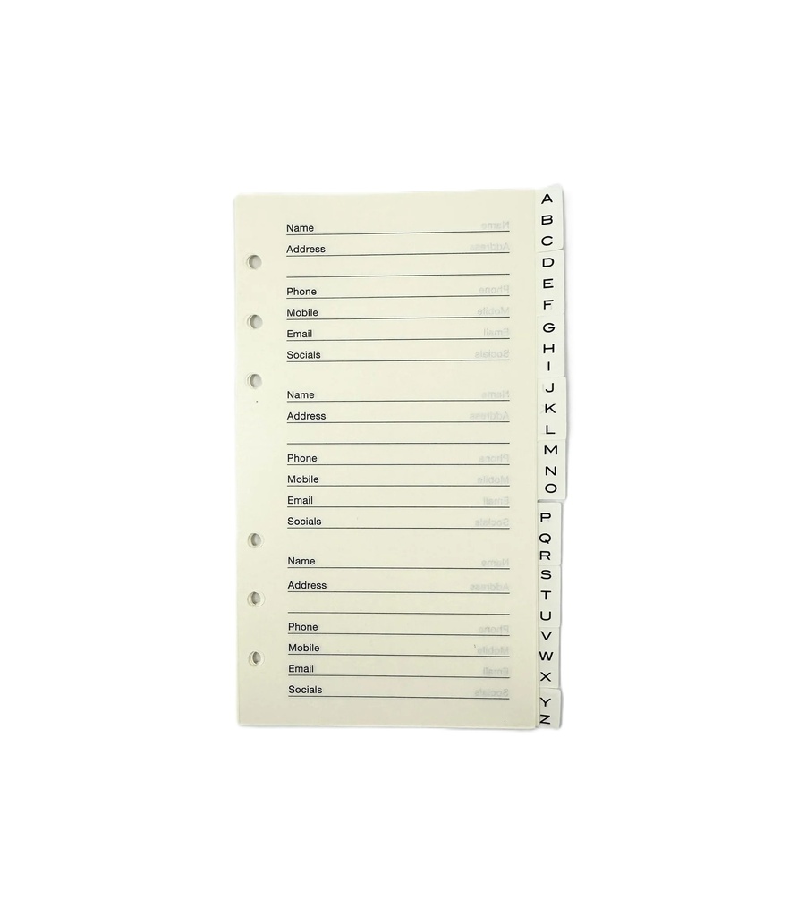 2027 Diary and Organizer Slim Size Week-To-View (WTV) Refill 