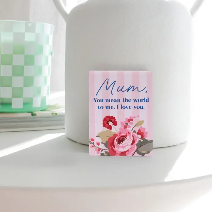 Mother's Day Ceramic Magnet - I Love You
