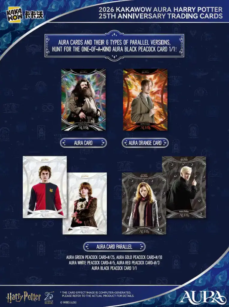 Kakawow AURA Harry Potter 25th Anniversary Trading Card Blaster Box